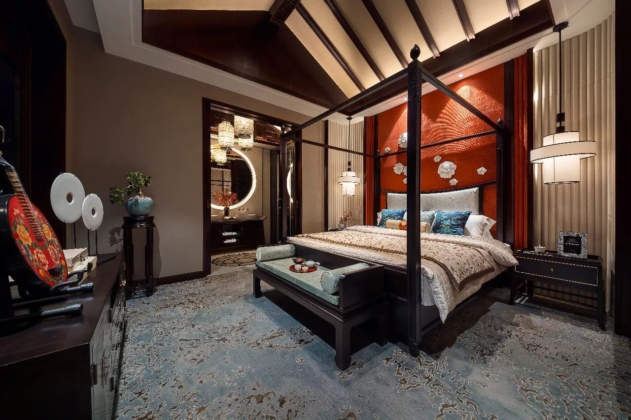 詩(shī)意福連文苑元素的中式大宅裝修設(shè)計(jì)