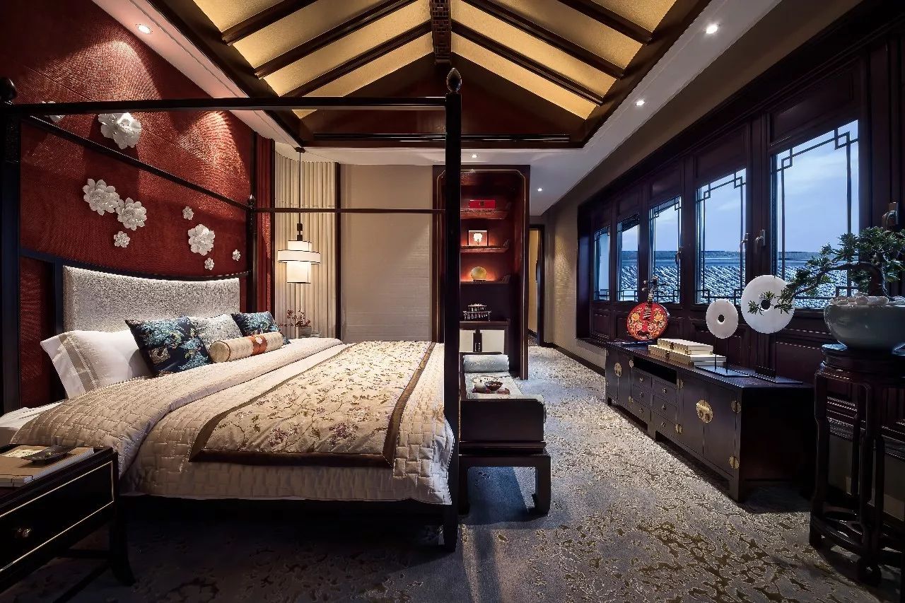 詩(shī)意福連文苑元素的中式大宅裝修設(shè)計(jì)