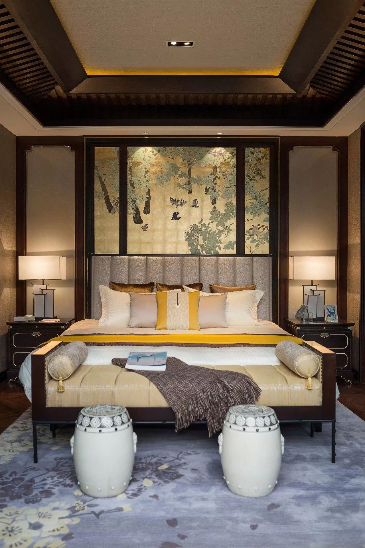 詩(shī)意福連文苑元素的中式大宅裝修設(shè)計(jì)