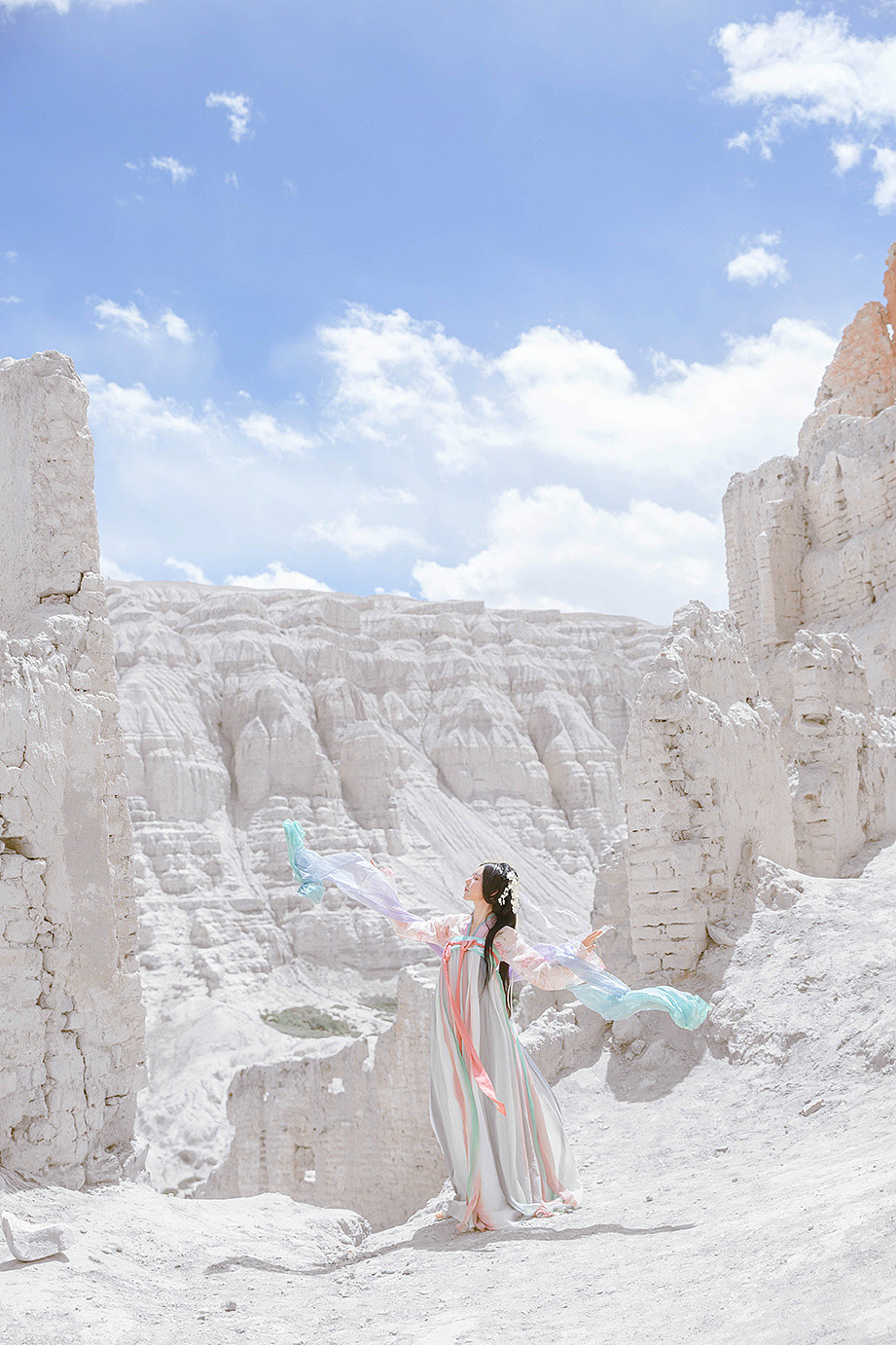 古風(fēng)雪山孤寂·古裝人像攝影