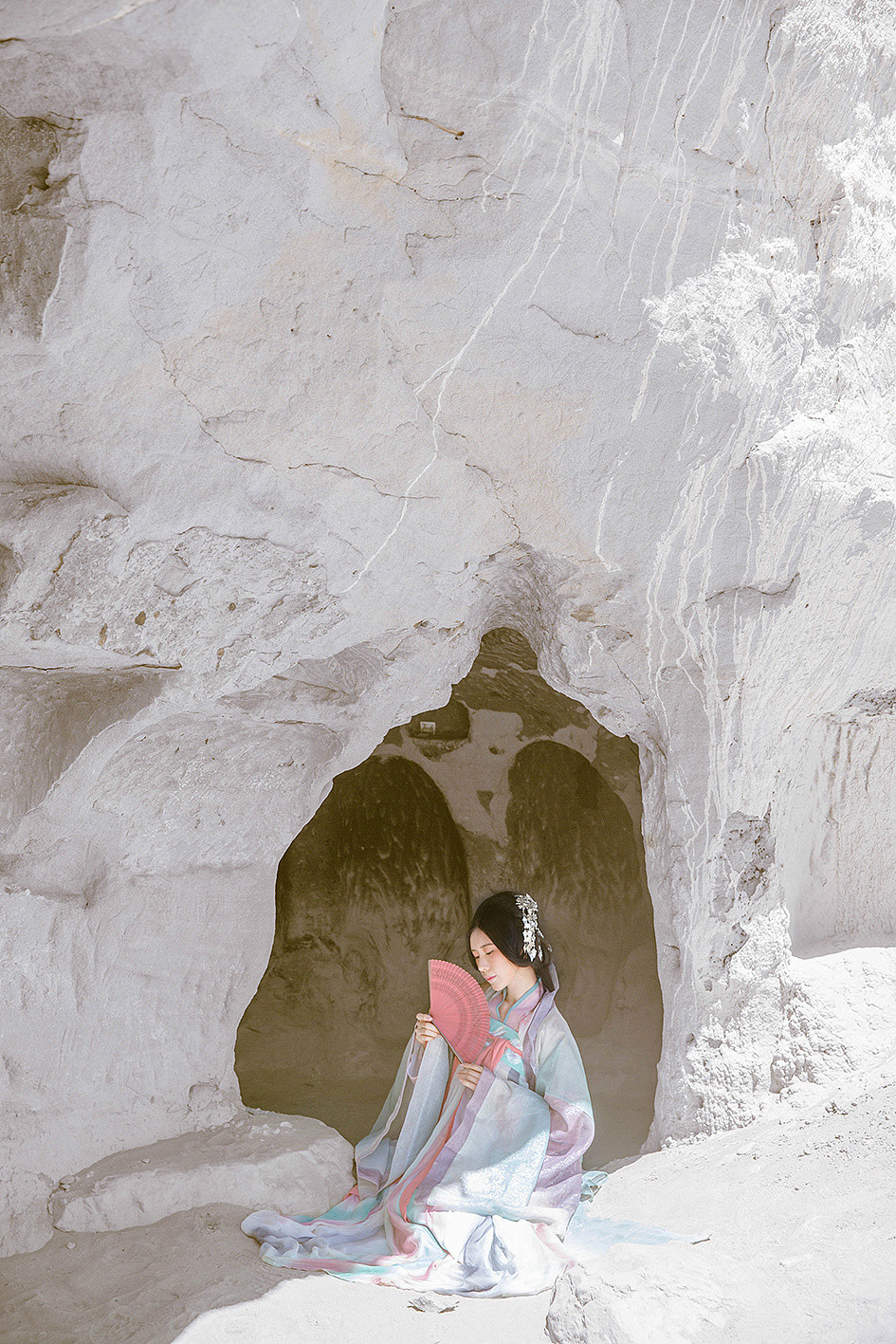 古風(fēng)雪山孤寂·古裝人像攝影