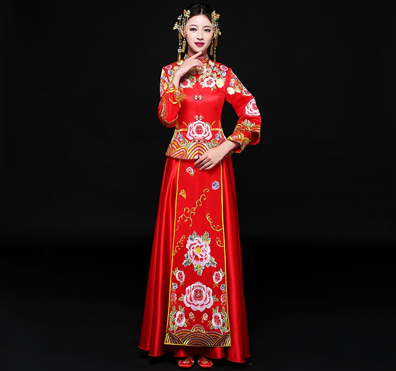 傳統(tǒng)經(jīng)典中式禮服，東方之美新娘禮服