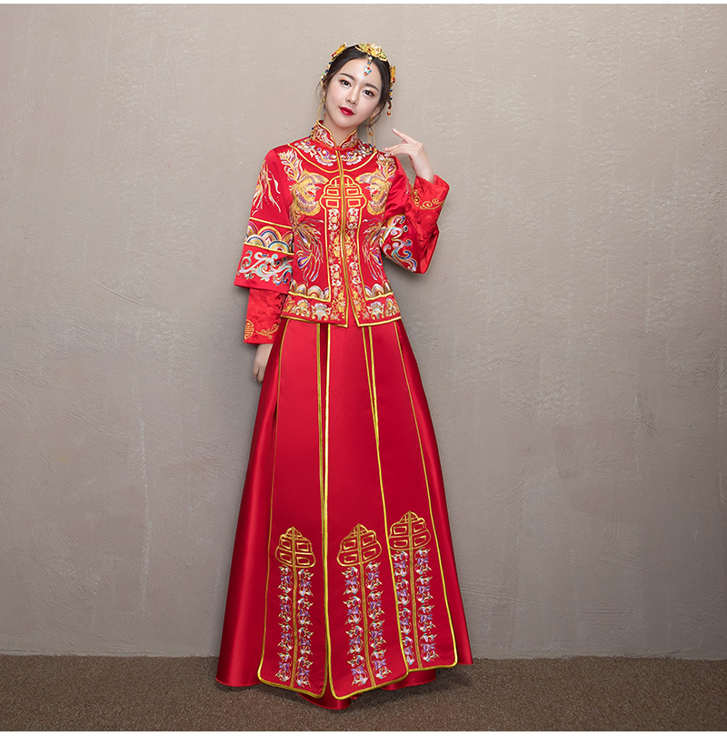 古韻典雅中式禮服，東方之美新娘禮服