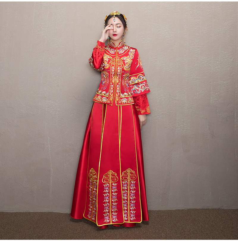 古韻典雅中式禮服，東方之美新娘禮服