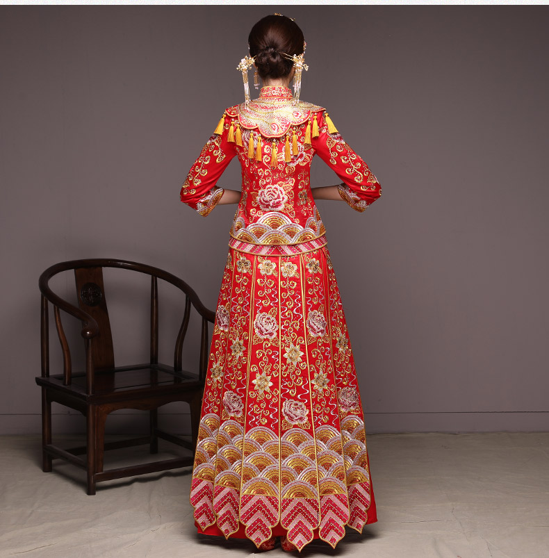 典雅韻味中式禮服，精致新娘結婚禮服