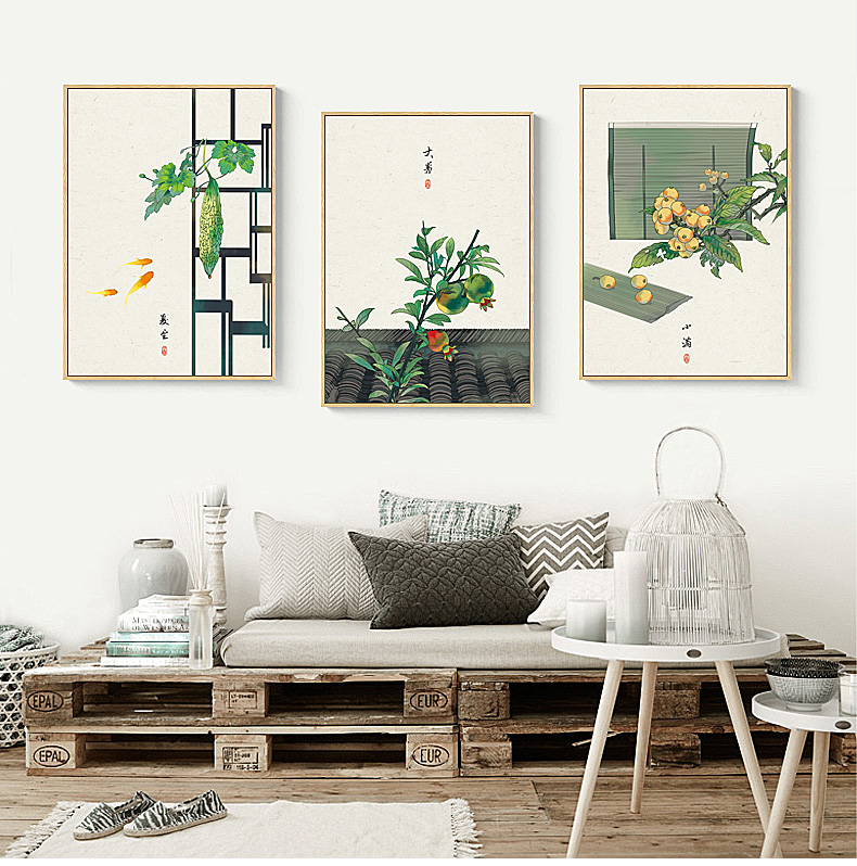 唯美24節(jié)氣古風(fēng)福連文苑裝飾畫