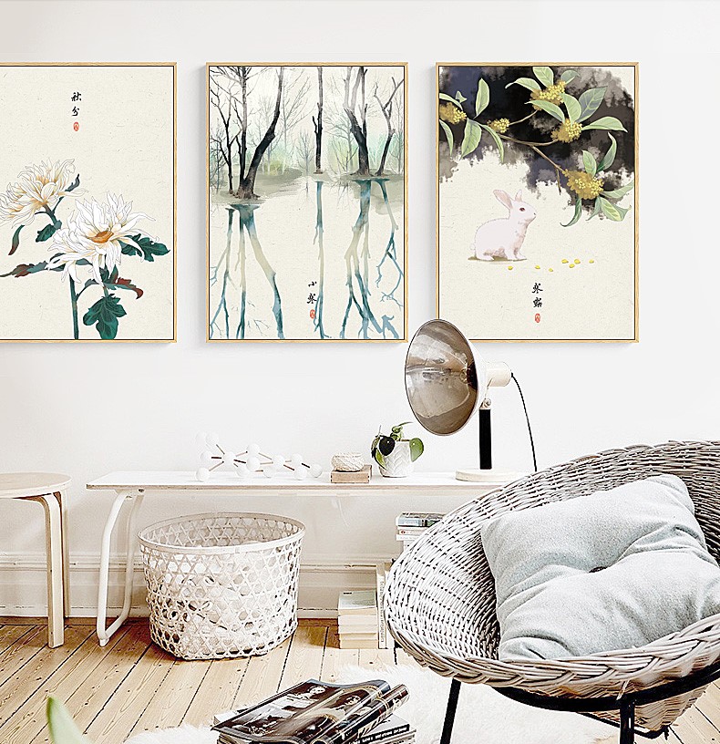 唯美24節(jié)氣古風(fēng)福連文苑裝飾畫