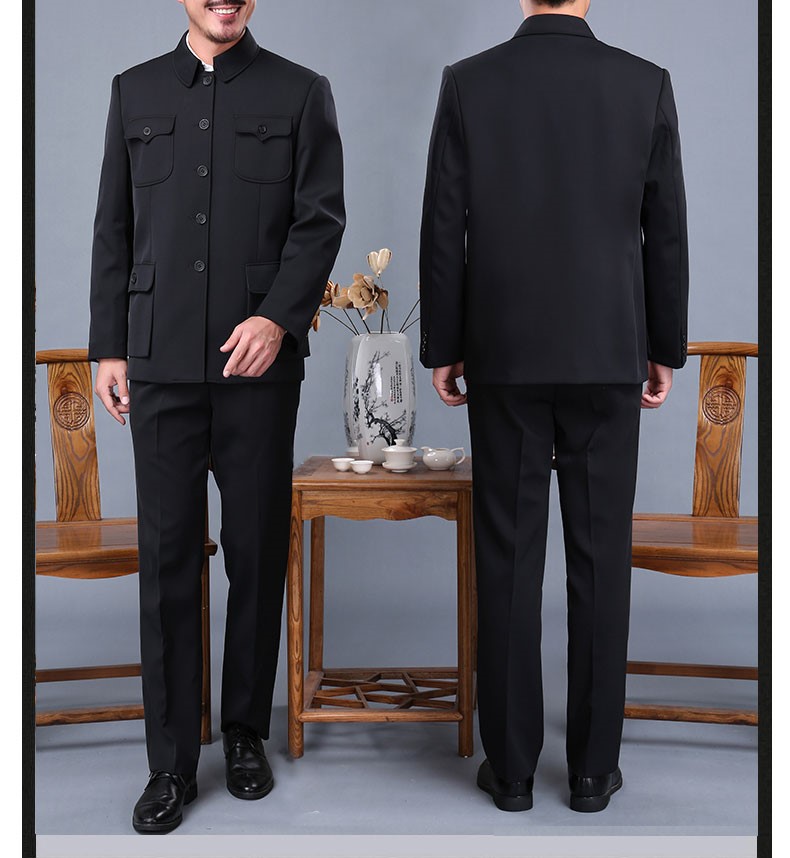 經(jīng)典國(guó)風(fēng)男士中山裝外套