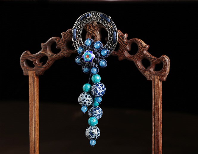 復(fù)古福連文苑胸針胸花飾品