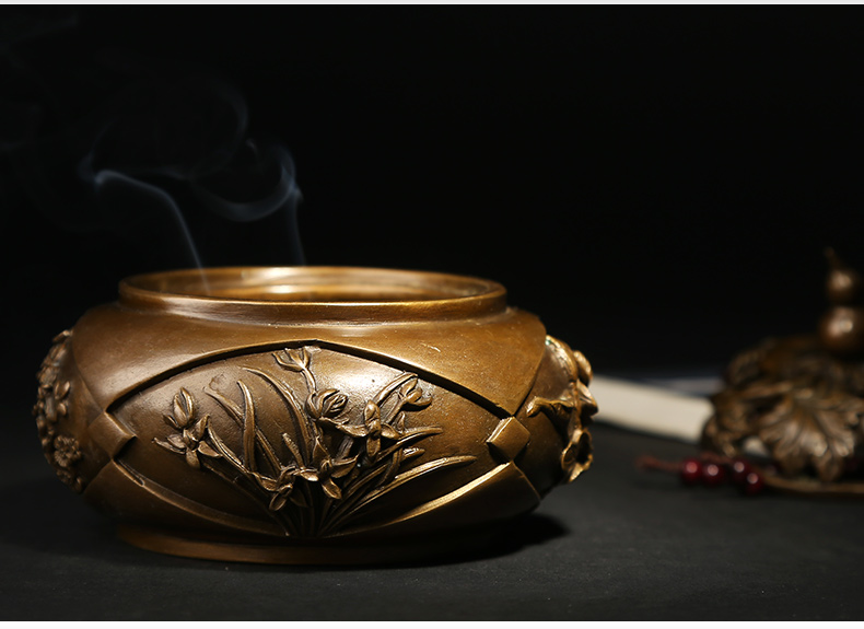 四季之花香爐，精美仿古熏香爐
