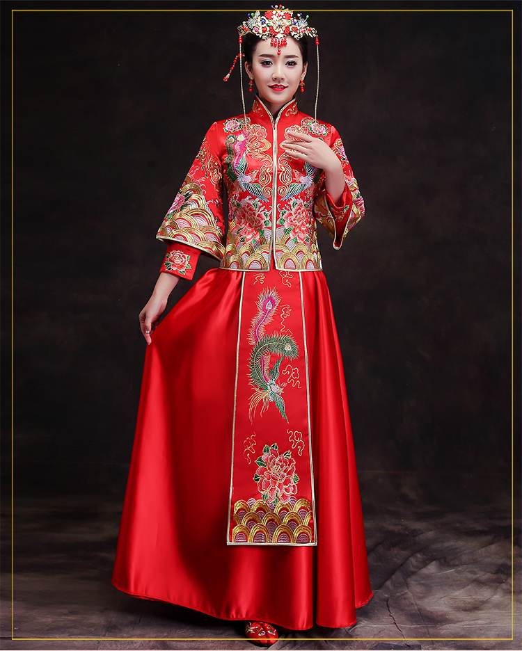 復(fù)古風(fēng)新娘禮服，時尚驚艷中式禮服