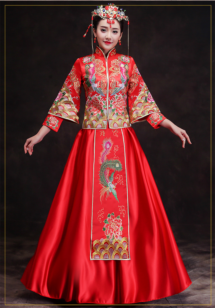 復(fù)古風(fēng)新娘禮服，時尚驚艷中式禮服