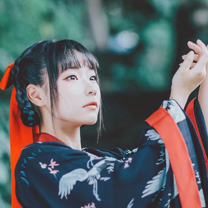 俏皮可愛漢服女子頭像，唯美古風(fēng)真人頭像