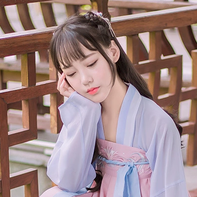 粉嫩小清新女生頭像，唯美古風(fēng)真人頭像