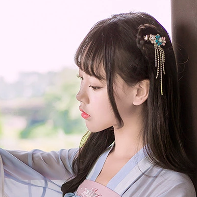 粉嫩小清新女生頭像，唯美古風(fēng)真人頭像