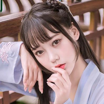 粉嫩小清新女生頭像，唯美古風(fēng)真人頭像