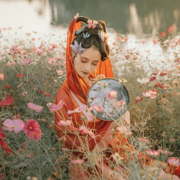 嫵媚嬌艷女子頭像，唯美古風(fēng)真人頭像