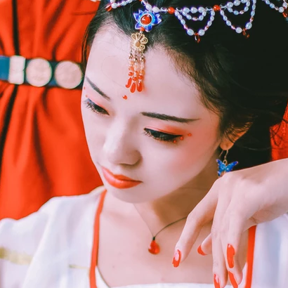 嬌艷女子頭像，唯美古風(fēng)真人頭像