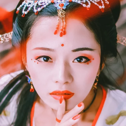 嬌艷女子頭像，唯美古風(fēng)真人頭像