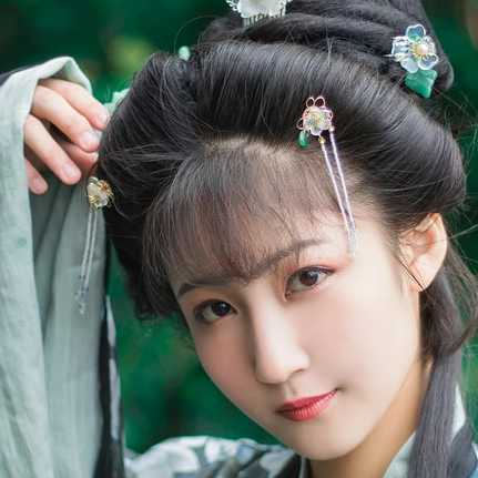 古典琵琶女子頭像，唯美古風(fēng)真人頭像