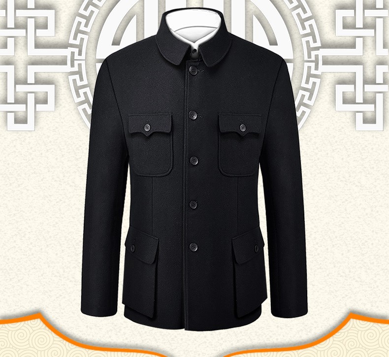 福連文苑民國(guó)中華立領(lǐng)中山裝