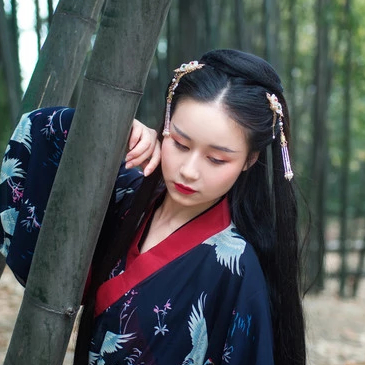 竹林閨蜜頭像，唯美古風(fēng)真人頭像