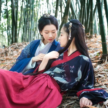 竹林閨蜜頭像，唯美古風(fēng)真人頭像