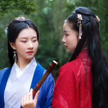 竹林閨蜜頭像，唯美古風(fēng)真人頭像