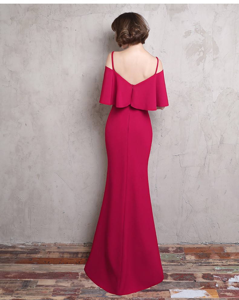 時(shí)尚大方吊帶中式禮服，優(yōu)雅福連文苑晚禮服