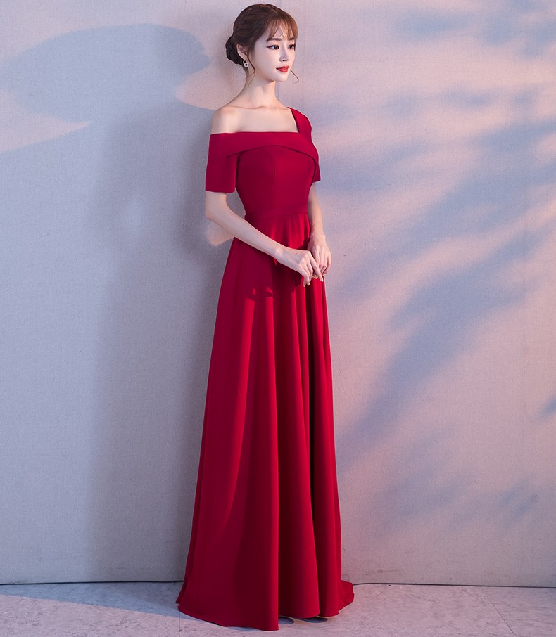 性感露肩中式禮服，甜美氣質(zhì)晚禮服