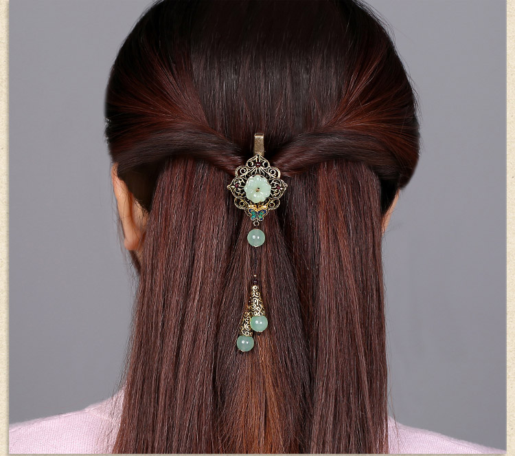 復古花朵發(fā)夾頭飾民族風發(fā)飾