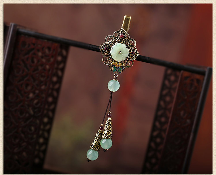 復古花朵發(fā)夾頭飾民族風發(fā)飾