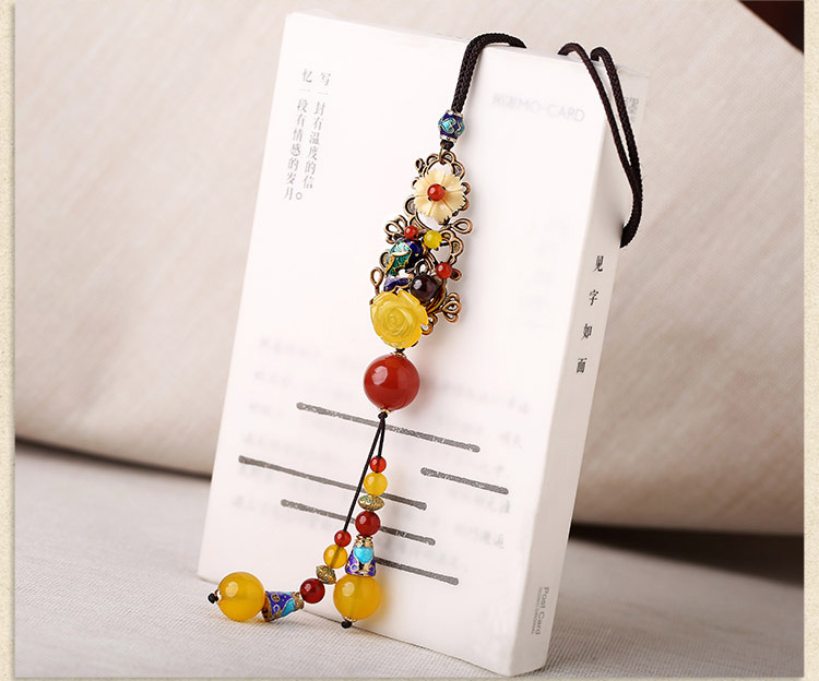 時尚大氣彩色吊墜民族風毛衣鏈項鏈