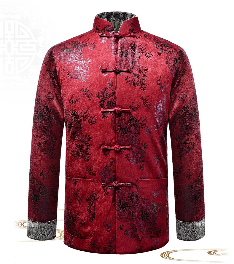 喜慶唐裝禮服外套，復古風男士唐裝