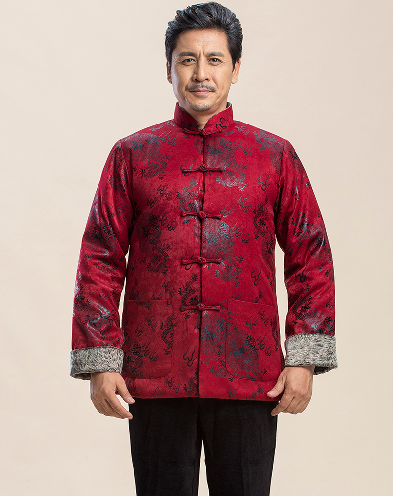 喜慶唐裝禮服外套，復古風男士唐裝