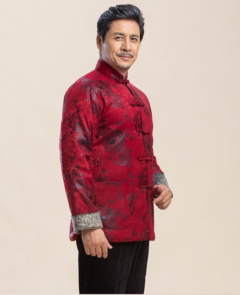 喜慶唐裝禮服外套，復古風男士唐裝