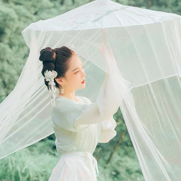 白衣仙子女生頭像，唯美古風(fēng)真人頭像