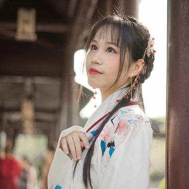 清新可愛漢服女生頭像，唯美古風(fēng)真人頭像
