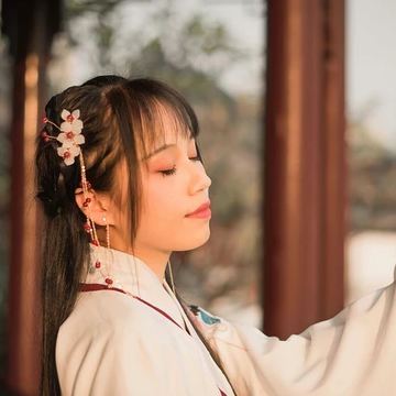 清新可愛漢服女生頭像，唯美古風(fēng)真人頭像