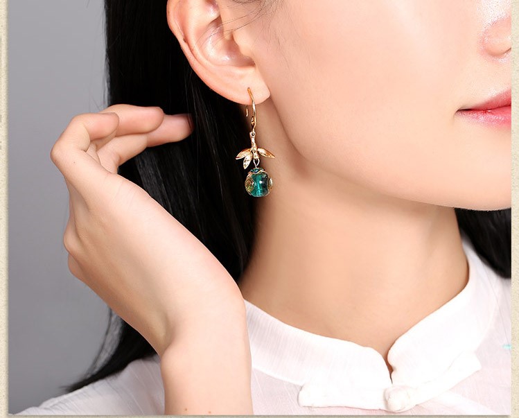 復古民族風琉璃耳環(huán)首飾