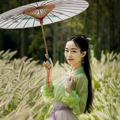 青春陽光少女頭像，唯美古風真人頭像