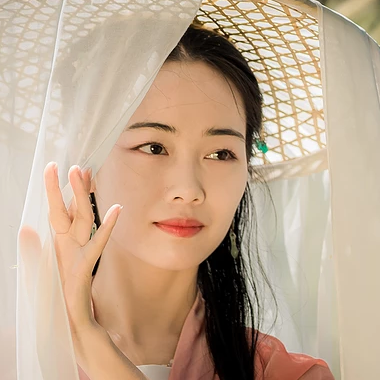 青春陽光少女頭像，唯美古風真人頭像