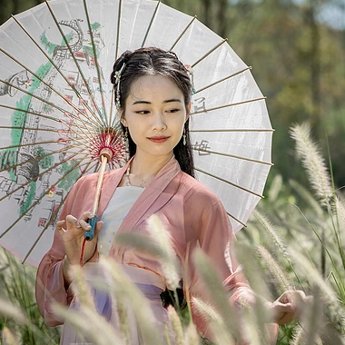 青春陽光少女頭像，唯美古風真人頭像