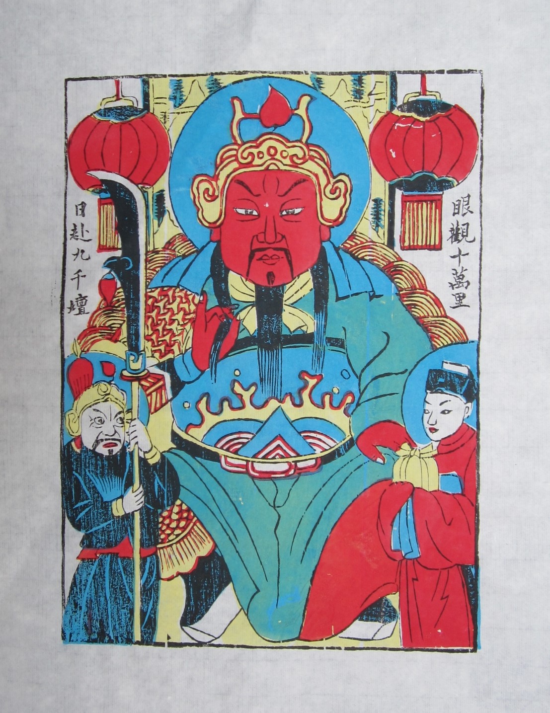 15款生動門神人物年畫，唯美中國吉祥人物年畫