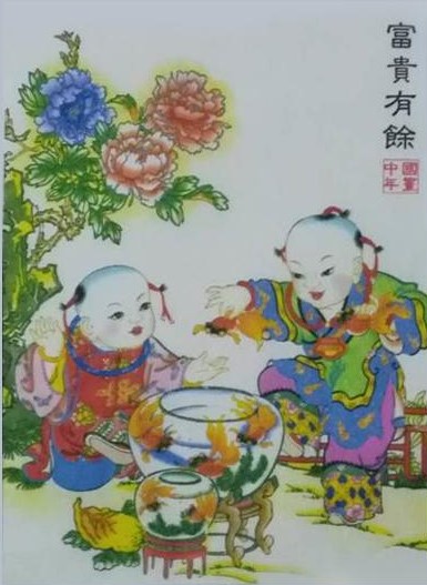 12款民間工藝年畫(huà)，手繪民俗文化年畫(huà)