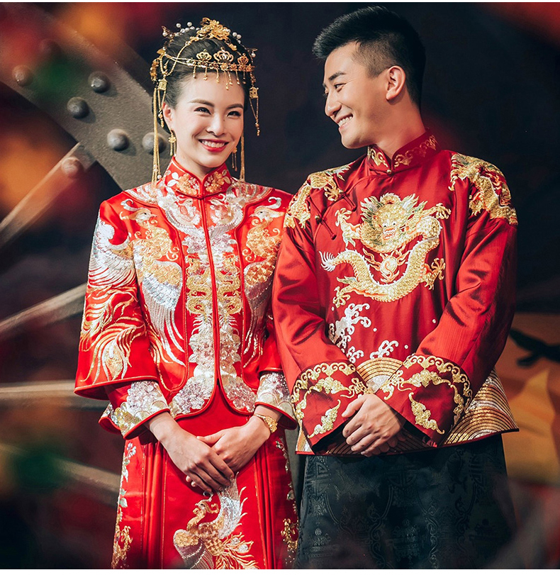 最美福連文苑中式禮服新娘,中式婚禮圖片