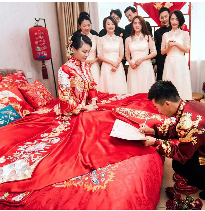 最美福連文苑中式禮服新娘,中式婚禮圖片