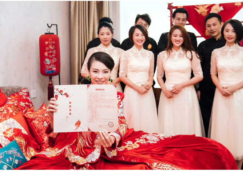 最美福連文苑中式禮服新娘,中式婚禮圖片