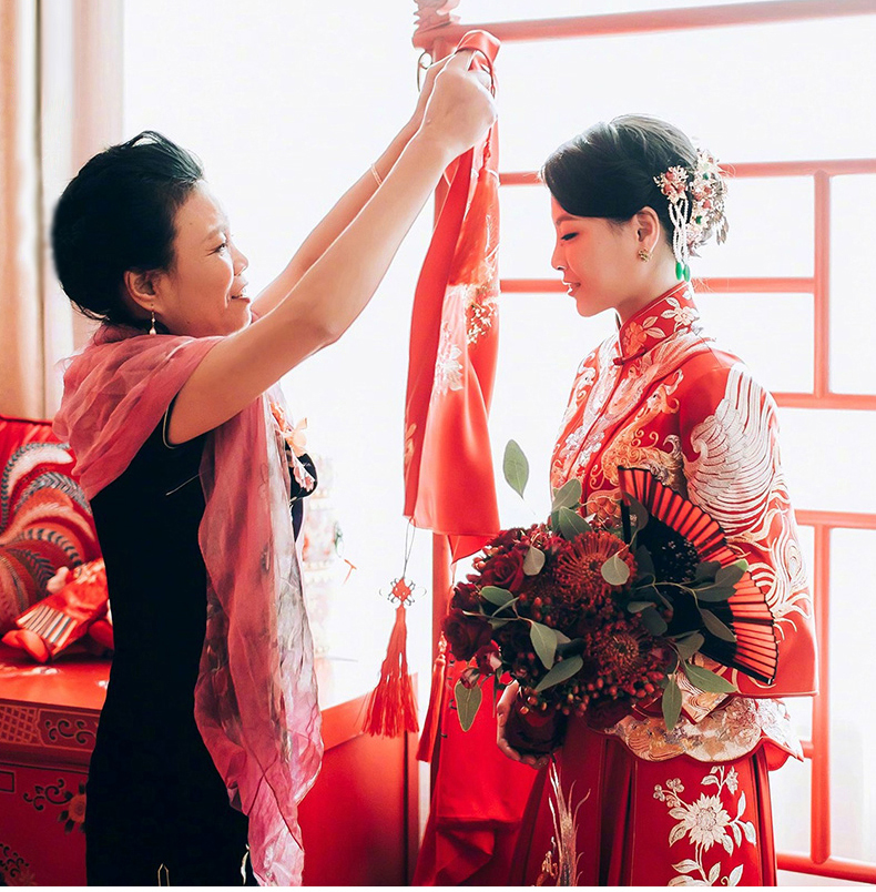 最美福連文苑中式禮服新娘,中式婚禮圖片