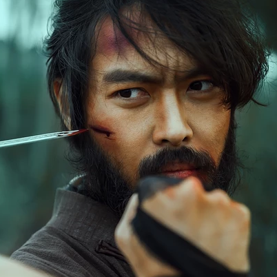 霸氣男生打架帶兵器頭像，唯美古風(fēng)真人頭像